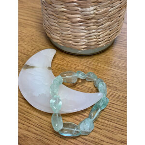 Fluorite Gemstone Beaded Stretch Bracelet